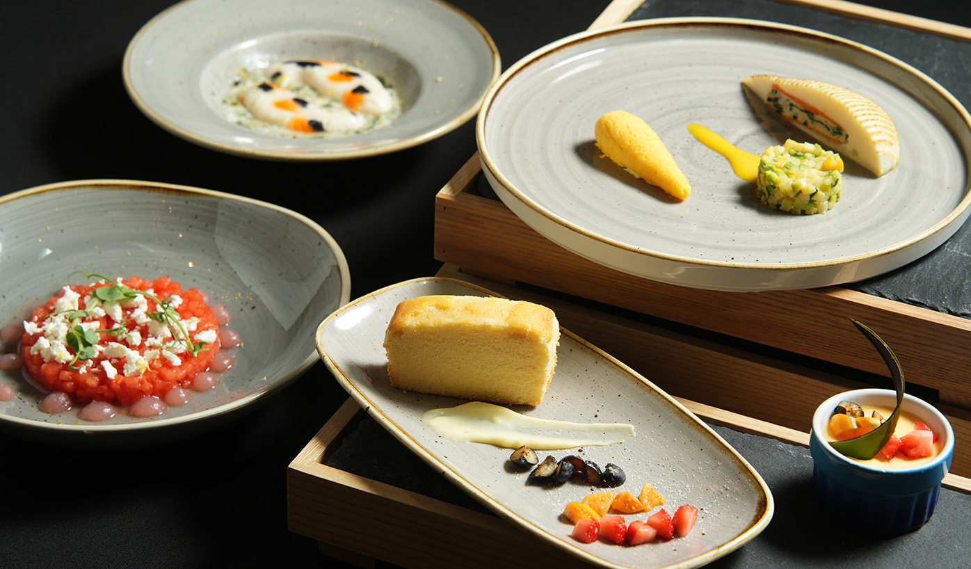 Dishes from the special Lunar New Year "Golden Gourmet" menu