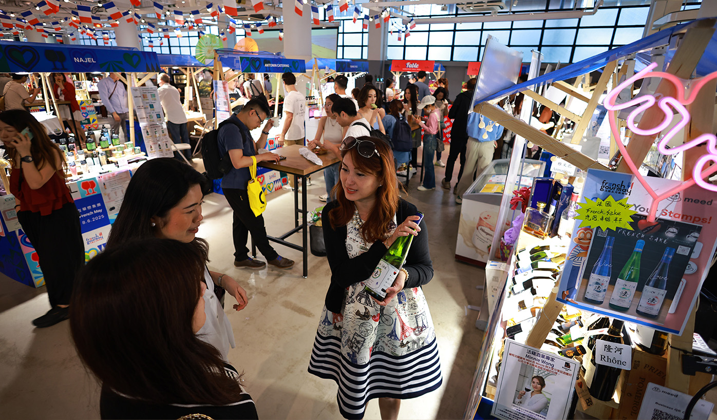 A gourmet paradise awaits at French GourMay Markets—artisanal cheeses, fine wines, premium spirits, and exquisite cookware