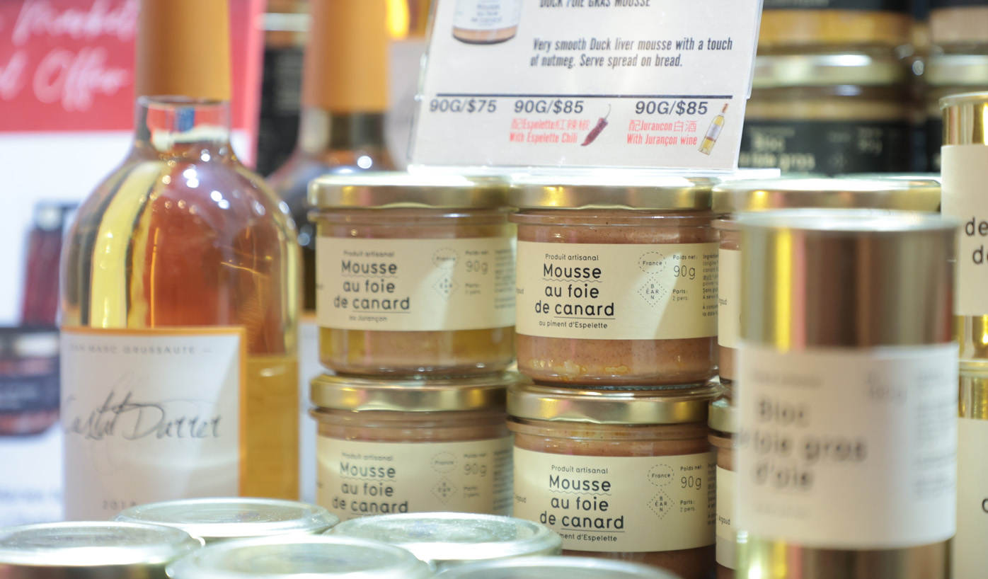Some of the food stalls and French fare on sale at the French Traditional Gourmet Market, which is open at the NINA MALL 1 Atrium from now to Sunday 29 May.