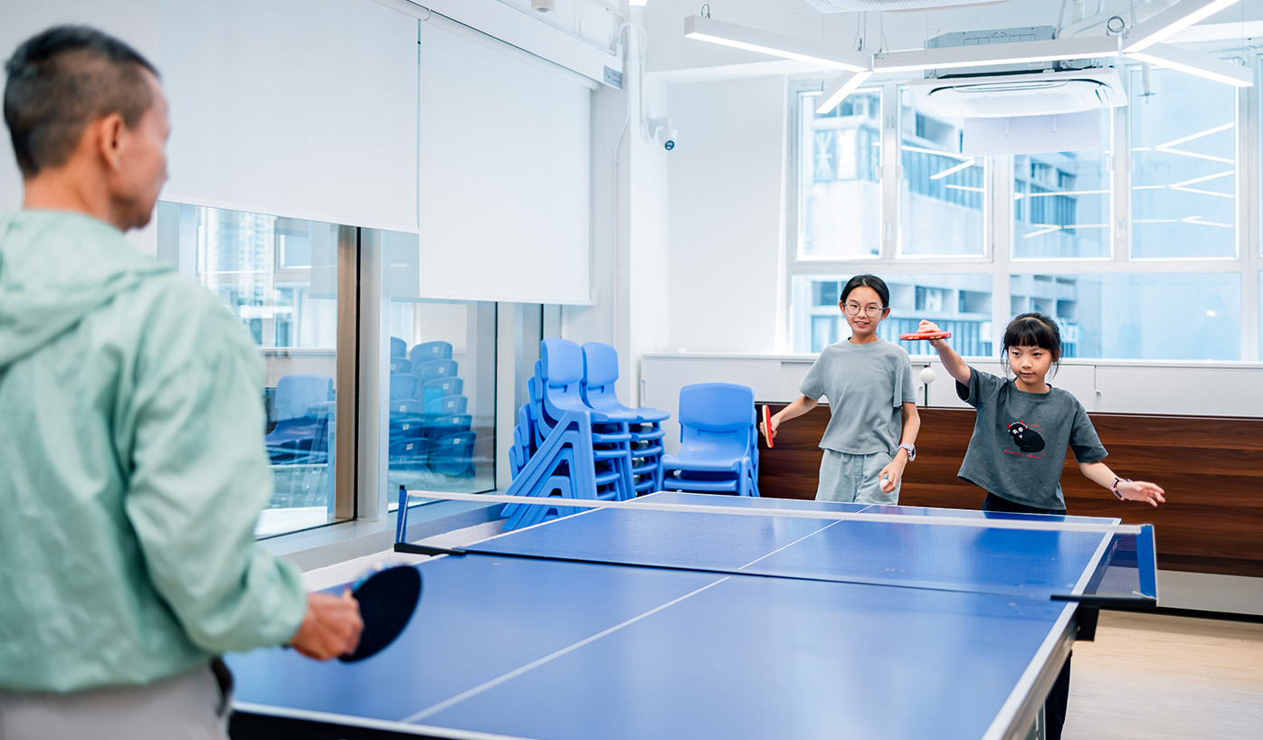 The multi-function room in the Tsuen Wan Living Room is a flexible activity space designed to accommodate a wide range of programmes.